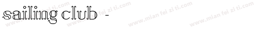 sailing club字体字体转换